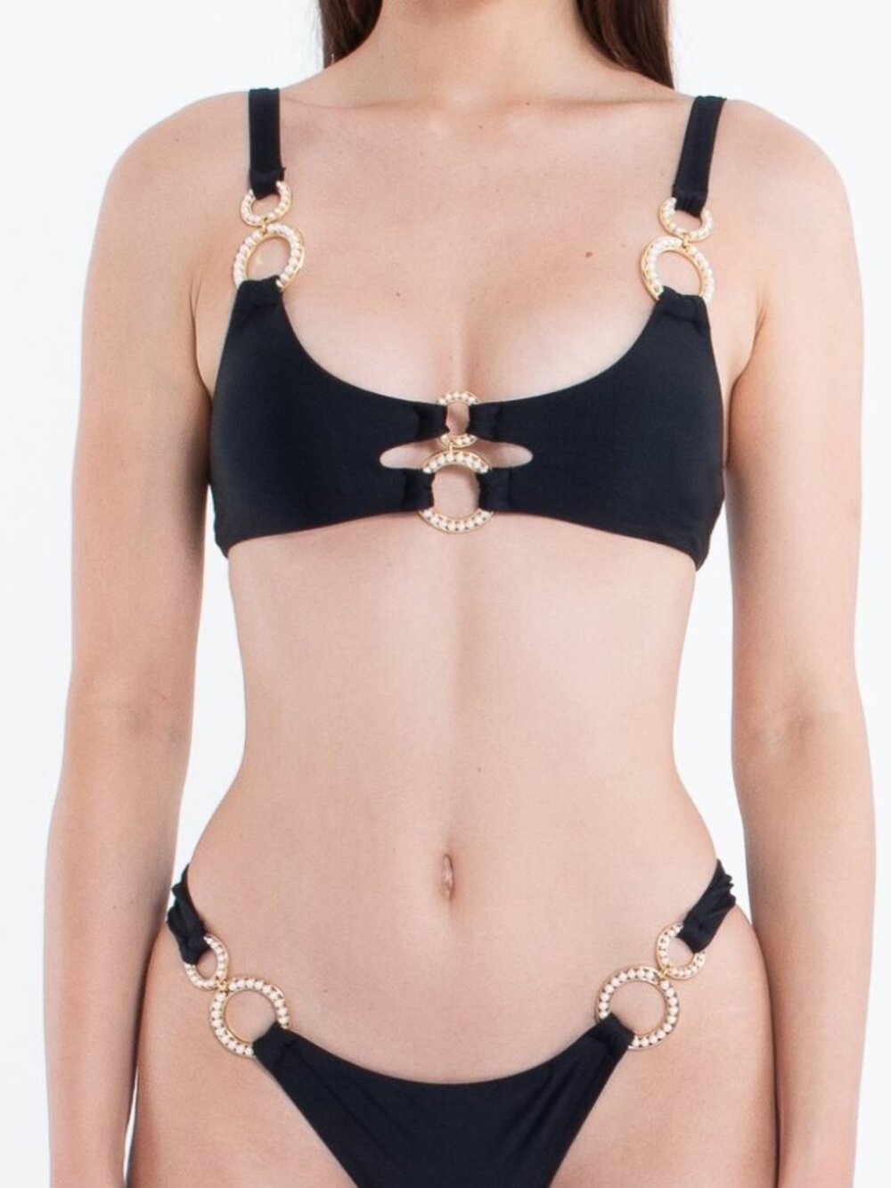 PEARL HARDWARE BRALETTE TOP  & BOTTOM